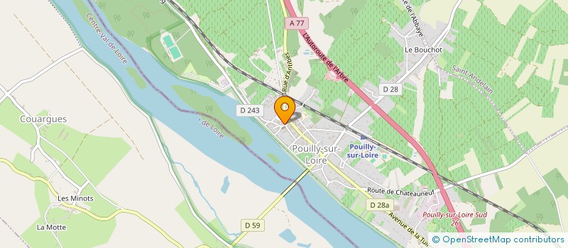 localisation de l'entreprise LE FOURNIL ADRIEN  POUILLY-SUR-LOIRE