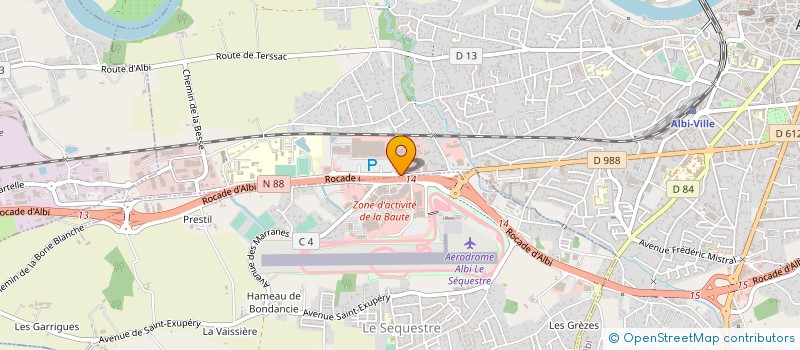 localisation de l'entreprise LE FOURNIL ALBIGEOIS à ALBI