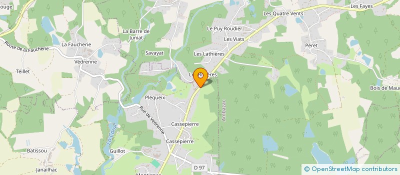 localisation de l'entreprise LE FOURNIL AUX GOURMANDISES à RILHAC-RANCON