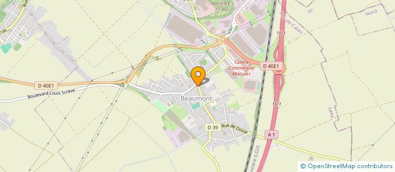 localisation de l'entreprise LE FOURNIL BEAUMONTOIS  HENIN-BEAUMONT