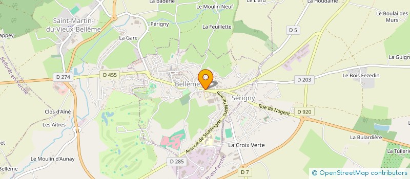 localisation de l'entreprise LE FOURNIL BERARD à BELLEME