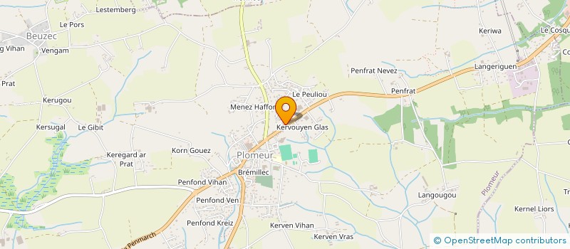 localisation de l'entreprise LE FOURNIL BRETON  PLOMEUR