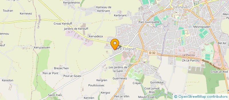 localisation de l'entreprise LE FOURNIL CELTE  KERNILIS