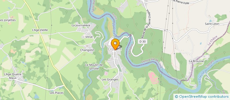 localisation de l'entreprise LE FOURNIL CROZANTAIS 2 SARL à CROZANT