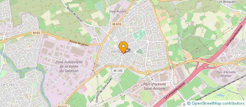 localisation de l'entreprise LE FOURNIL D'ADRIEN à VENDARGUES
