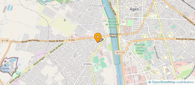 localisation de l'entreprise LE FOURNIL D ALEXIA  LE PASSAGE