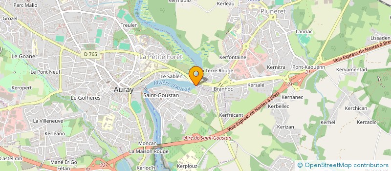 localisation de l'entreprise LE FOURNIL D'ALRE à AURAY