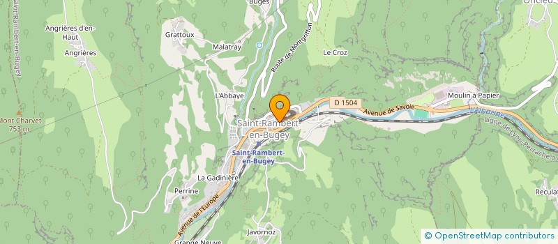 localisation de l'entreprise LE FOURNIL D'ANGEL  SAINT-RAMBERT-EN-BUGEY