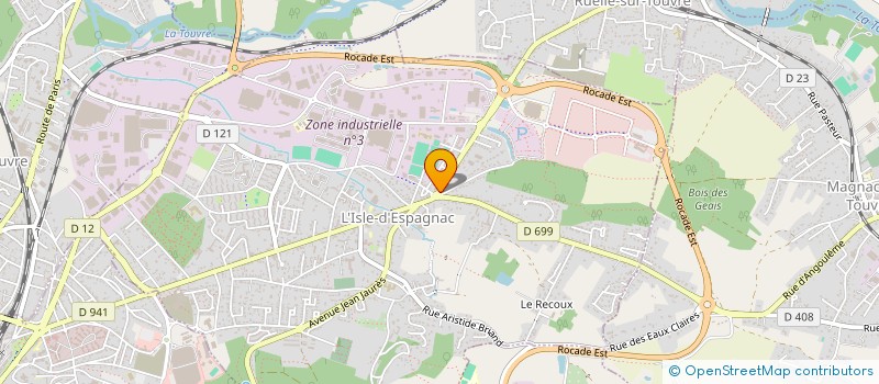 localisation de l'entreprise LE FOURNIL D'ANGOULEME 3 à L'ISLE-D'ESPAGNAC