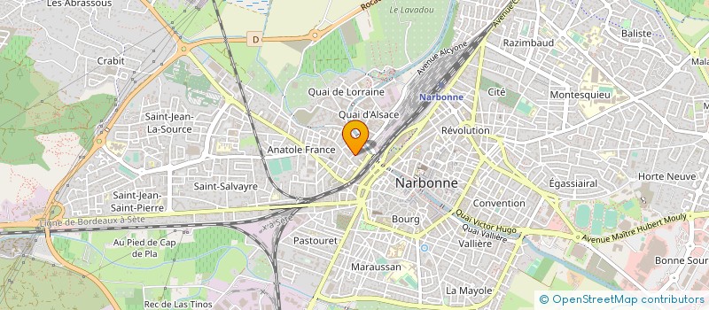 localisation de l'entreprise LE FOURNIL D'ANNA  NARBONNE