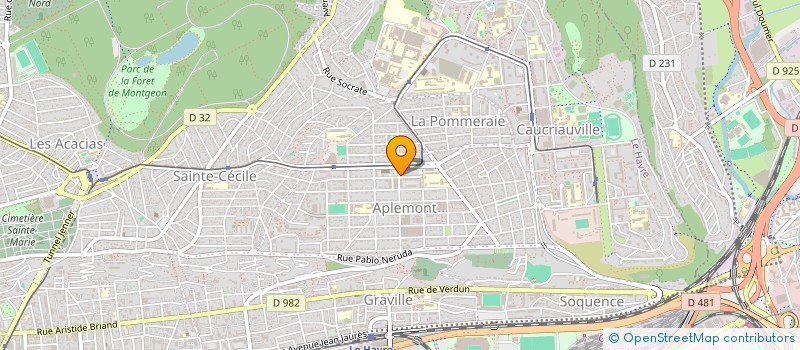 localisation de l'entreprise LE FOURNIL D'APLEMONT à LE HAVRE