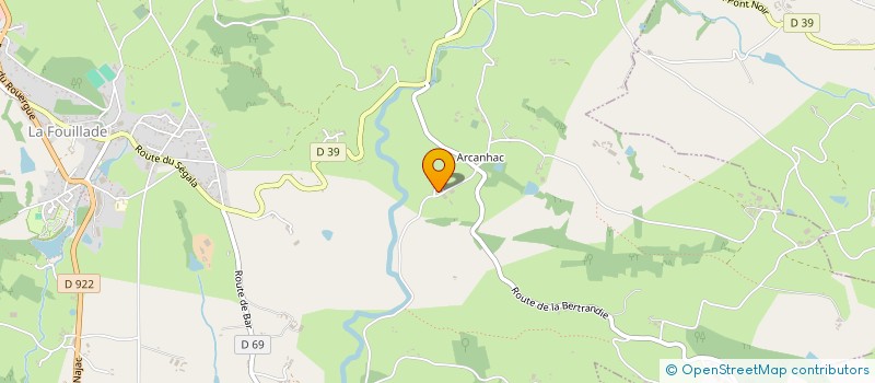 localisation de l'entreprise LE FOURNIL D'ARCANHAC  LA FOUILLADE