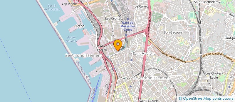localisation de l'entreprise LE FOURNIL D ARENC à MARSEILLE