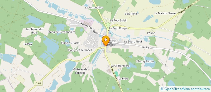 localisation de l'entreprise LE FOURNIL D'AUGUSTIN  VERNOU-EN-SOLOGNE