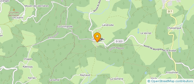 localisation de l'entreprise LE FOURNIL D'AUREL ET MIKA  CHABRELOCHE