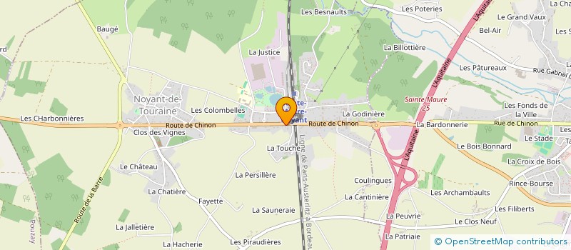 localisation de l'entreprise LE FOURNIL D'AURORE ET FRED  NOYANT-DE-TOURAINE