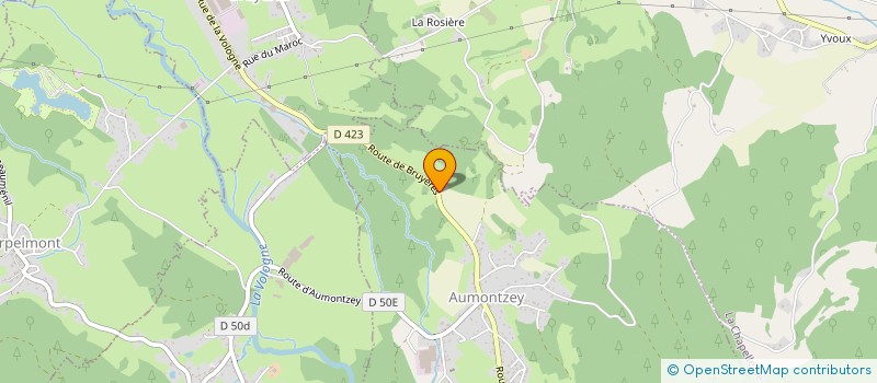 localisation de l'entreprise LE FOURNIL D'ELODIE  GRANGES-AUMONTZEY