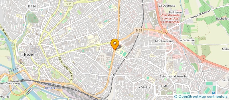 localisation de l'entreprise LE FOURNIL D'HAROLD à BEZIERS