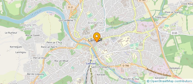 localisation de l'entreprise LE FOURNIL D'HUBERT  LANNION