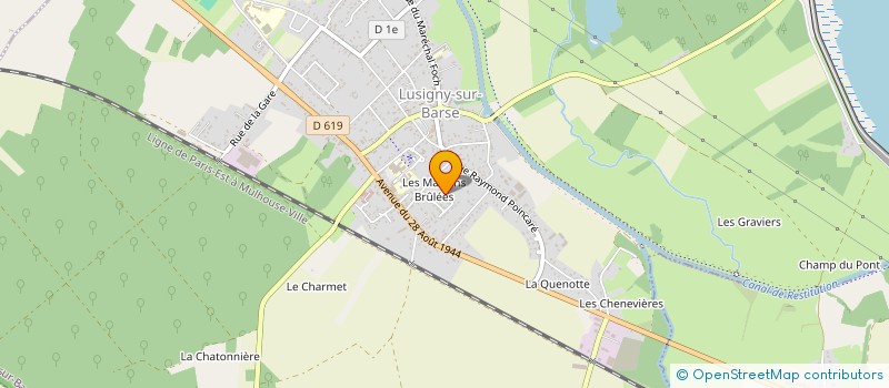 localisation de l'entreprise LE FOURNIL D'ISALINE  LUSIGNY-SUR-BARSE