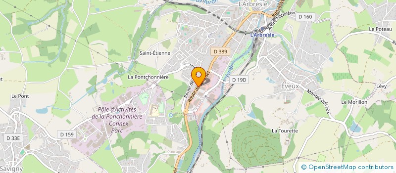 localisation de l'entreprise LE FOURNIL D OLIVIA  L'ARBRESLE