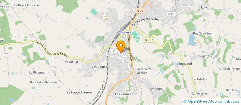localisation de l'entreprise LE FOURNIL D OPHELIE à THIVIERS