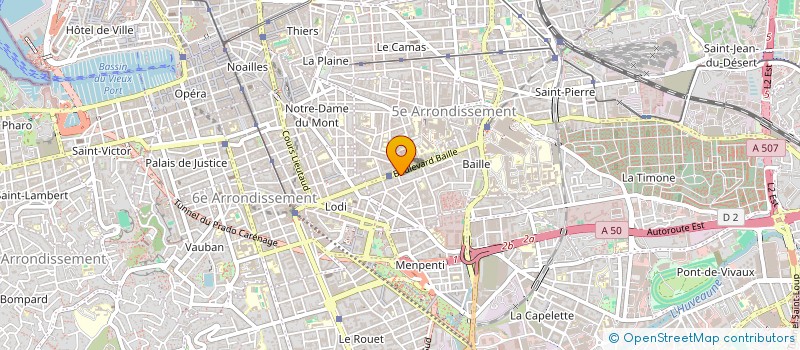 localisation de l'entreprise LE FOURNIL DE BAILLE à MARSEILLE