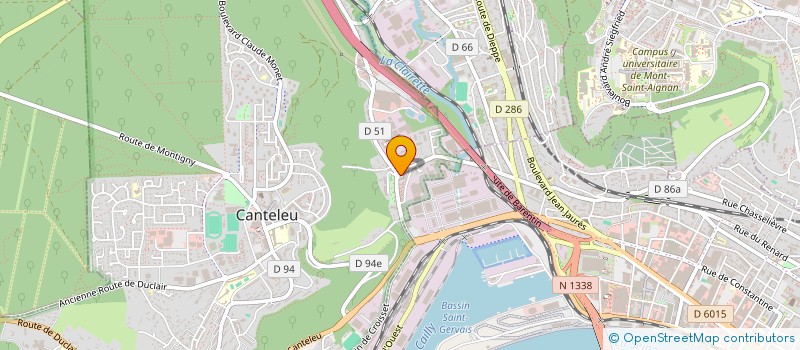 localisation de l'entreprise LE FOURNIL DE BAPEAUME  CANTELEU