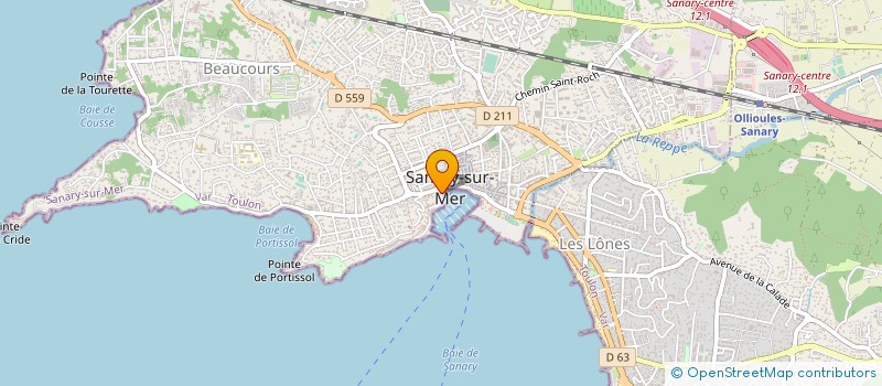 localisation de l'entreprise LE FOURNIL DE BEA à SANARY-SUR-MER