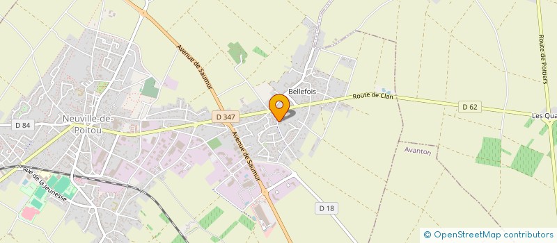 localisation de l'entreprise LE FOURNIL DE BELLEFOIS  NEUVILLE-DE-POITOU