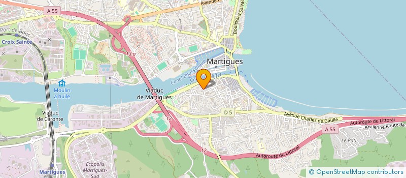 localisation de l'entreprise LE FOURNIL DE BELLEVUE  MARTIGUES