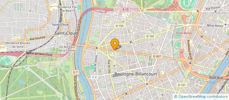 localisation de l'entreprise LE FOURNIL DE BOULOGNE à BOULOGNE-BILLANCOURT