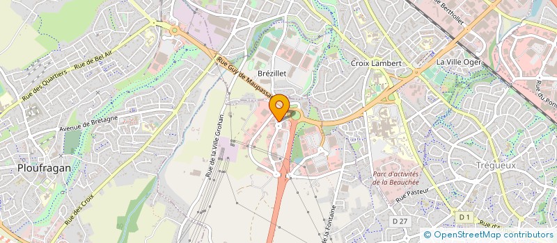 localisation de l'entreprise LE FOURNIL DE BREZILLET à TREGUEUX