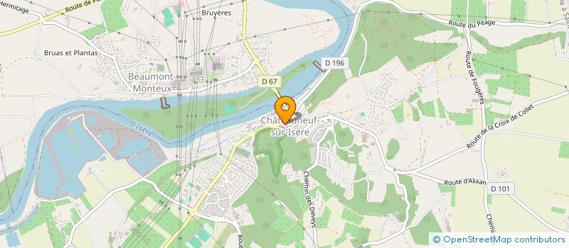 localisation de l'entreprise LE FOURNIL DE BRUNO à CHATEAUNEUF-SUR-ISERE