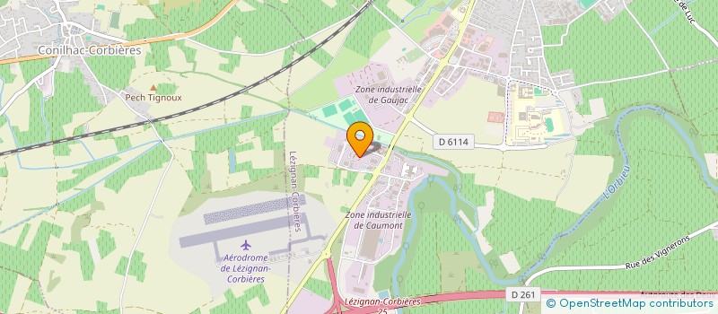 localisation de l'entreprise LE FOURNIL DE CAISSARGUES  LEZIGNAN-CORBIERES