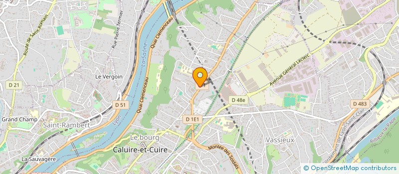 localisation de l'entreprise LE FOURNIL DE CALUIRE à CALUIRE-ET-CUIRE