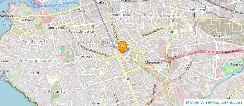 localisation de l'entreprise LE FOURNIL DE CANTINI à MARSEILLE