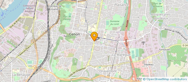 localisation de l'entreprise LE FOURNIL DE CENON SARL à CENON