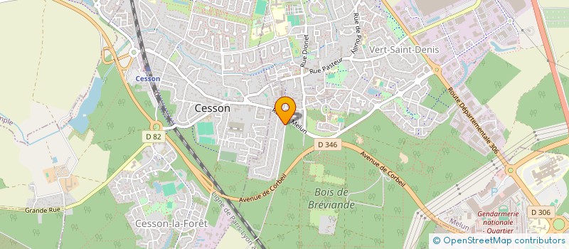 localisation de l'entreprise LE FOURNIL DE CHARTRETTES  CHARTRETTES