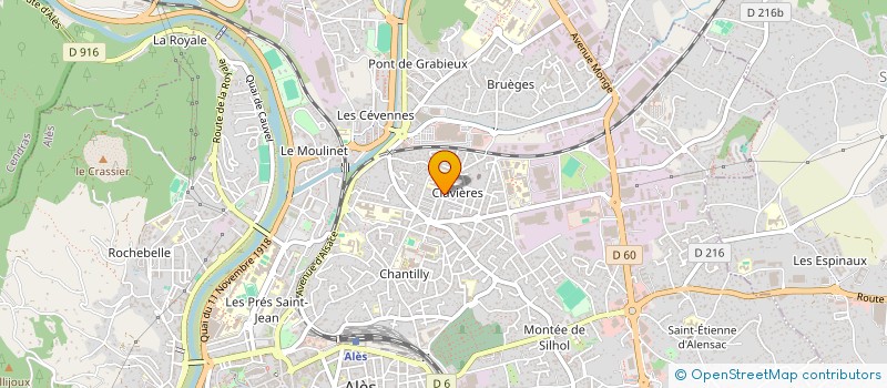 localisation de l'entreprise LE FOURNIL DE CLAVIERES  ALES