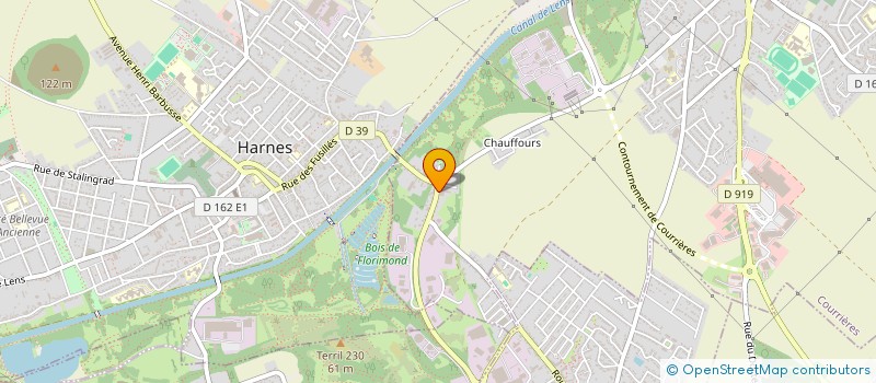 localisation de l'entreprise LE FOURNIL DE COURRIERES  COURRIERES