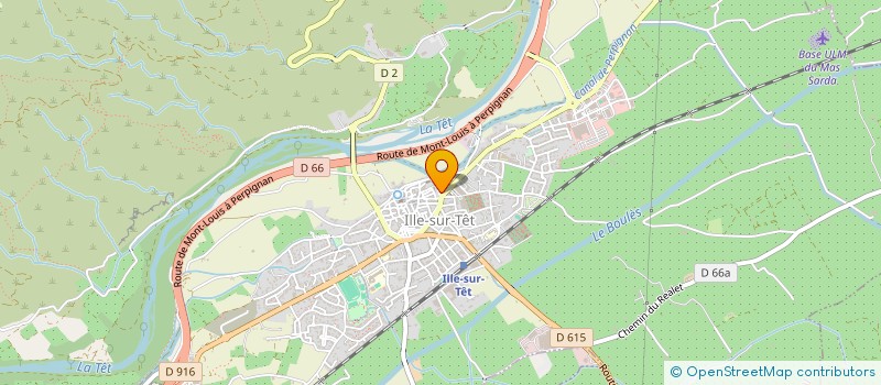 localisation de l'entreprise LE FOURNIL DE FANNY  ILLE-SUR-TET