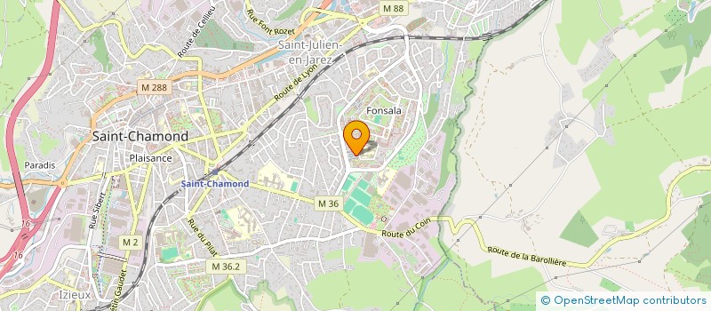 localisation de l'entreprise LE FOURNIL DE FONSALA à SAINT-CHAMOND