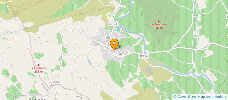 localisation de l'entreprise LE FOURNIL DE FONTES  FONTES