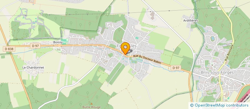 localisation de l'entreprise LE FOURNIL DE FORGES  FORGES-LES-BAINS