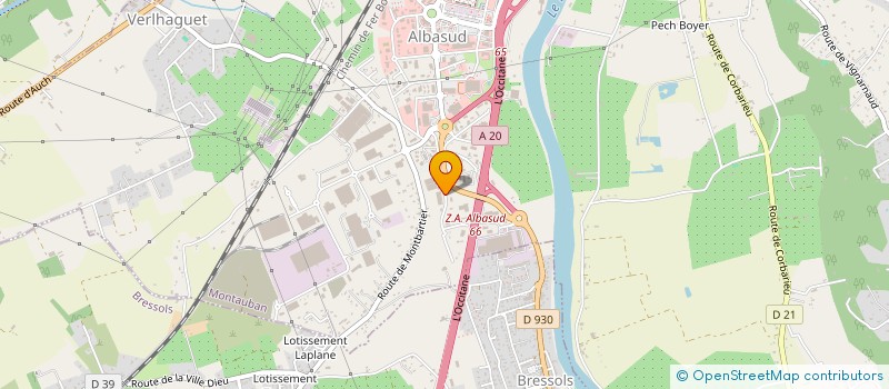 localisation de l'entreprise LE FOURNIL DE GAMBETTA à MONTAUBAN