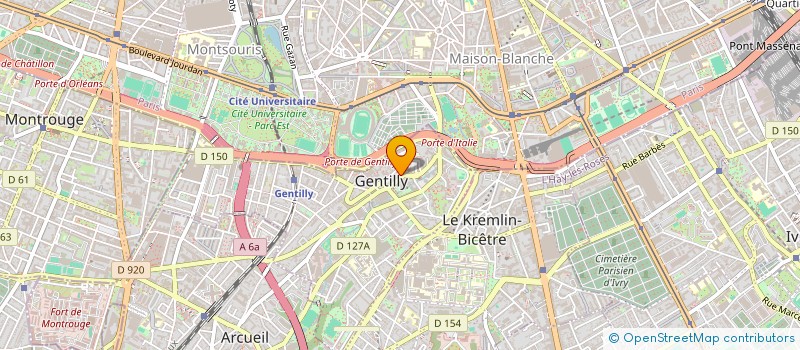 localisation de l'entreprise LE FOURNIL DE GENTILLY à GENTILLY