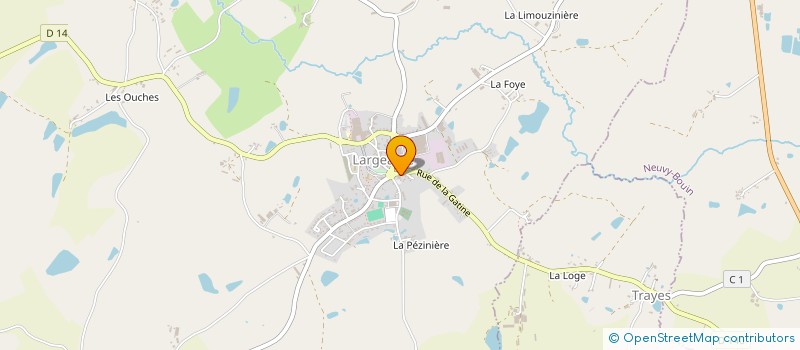 localisation de l'entreprise LE FOURNIL DE J ET J  LARGEASSE