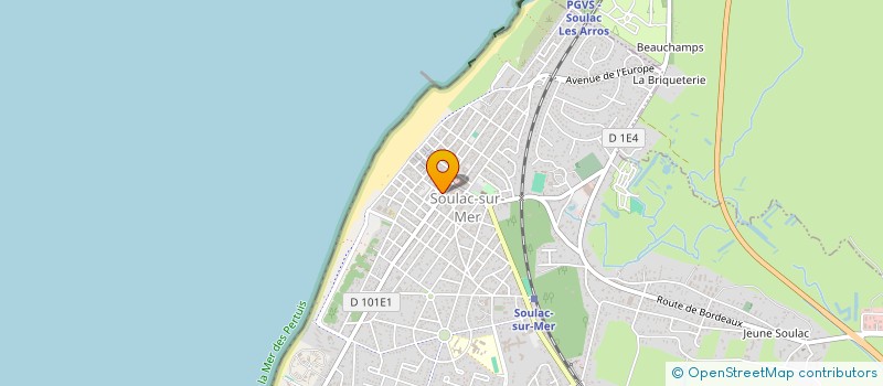 localisation de l'entreprise LE FOURNIL DE J & J  SOULAC-SUR-MER