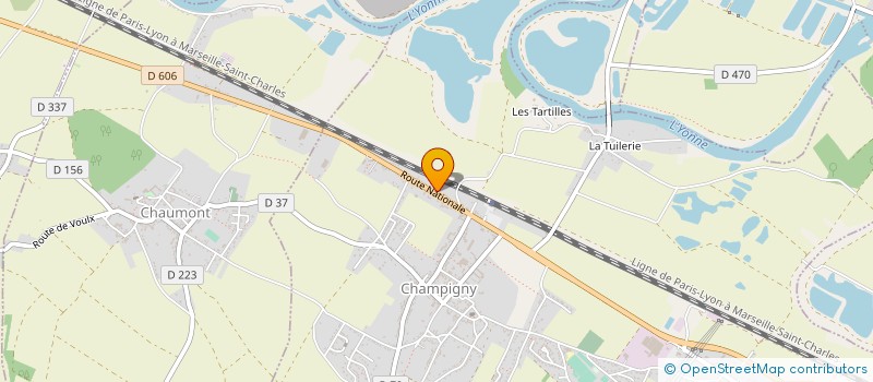 localisation de l'entreprise LE FOURNIL DE JOHAN  CHAMPIGNY